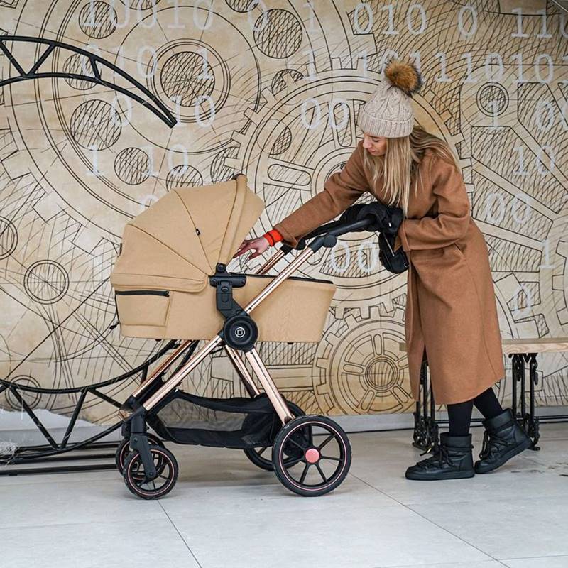 Zokky Ozz – wózek dziecięcy 3w1 wielofunkcyjny w kolorze beige, dostępny w sklepie Dadi-Shop