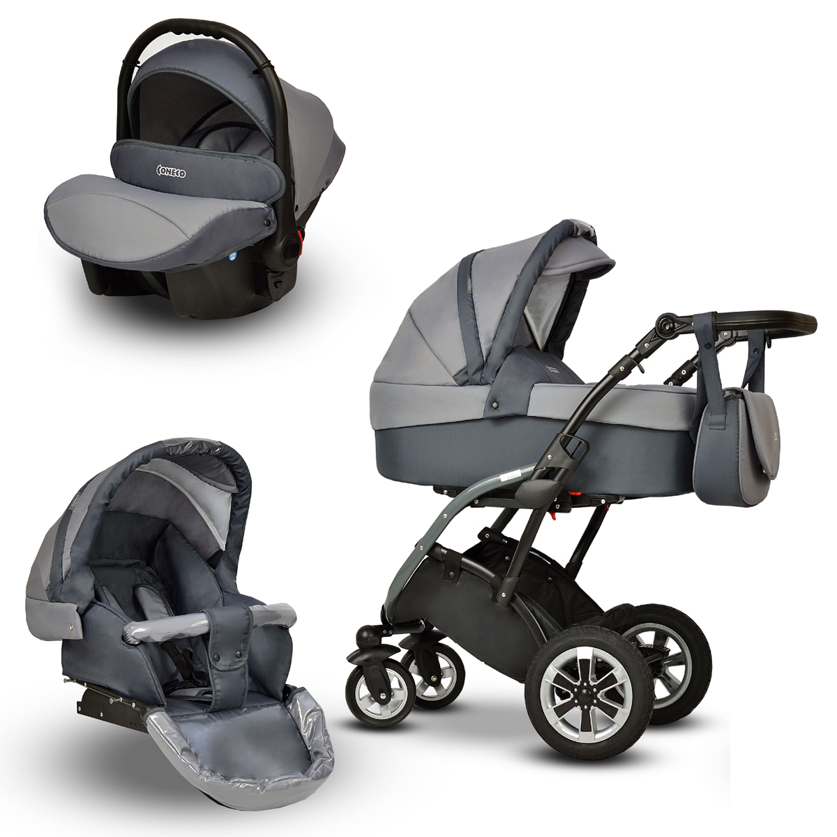 Top - wózek dziecięcy Coneco ELMO 3w1