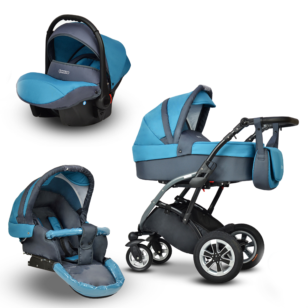 Top - wózek dziecięcy Coneco ELMO 3w1