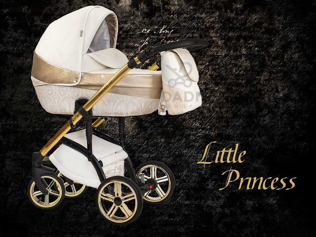 Wiejar Little Princess Bezowy wózek 3 w 1 dla dziewczynki Sklep dadi-shop