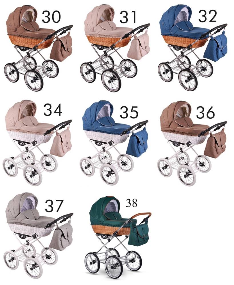 kolory wózka lonex retro len dadi-shop