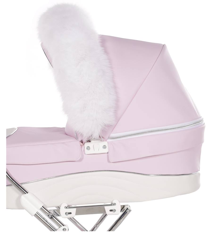 Białe futerko 01 do wózka dla lalek JUNAMA