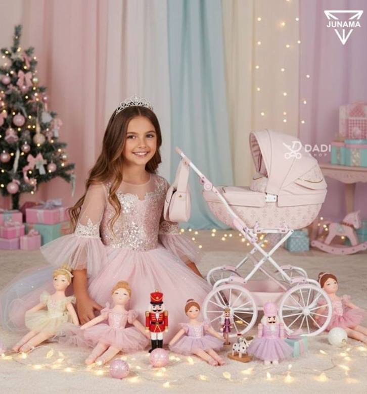 Zabawka wózek dla lalki jak prawdziwy – Tako Laret Imperial Art Deco Mini od Junama, elegancki model retro Dadi-shop.