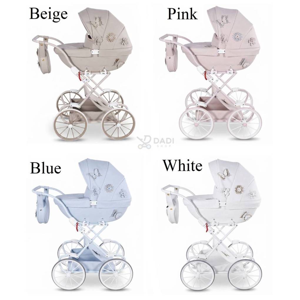 Kolorystyka wózka dla lalek Junama Fleur Mini