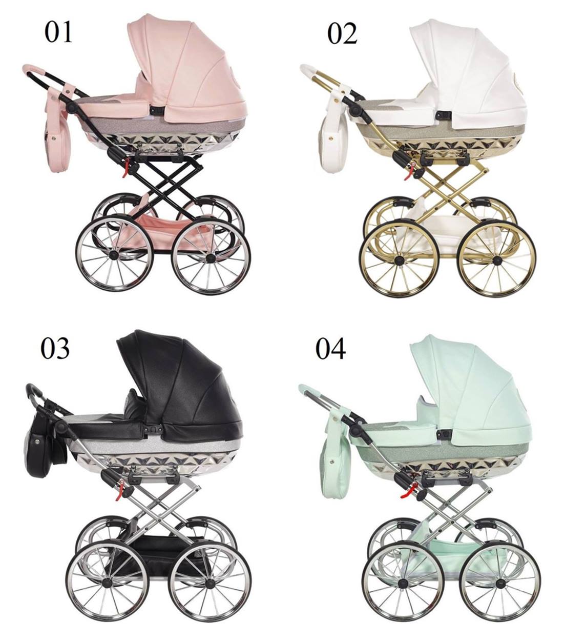 dostępne kolory wózka Junama Hand Craft Mini Glitter w dadi-shop