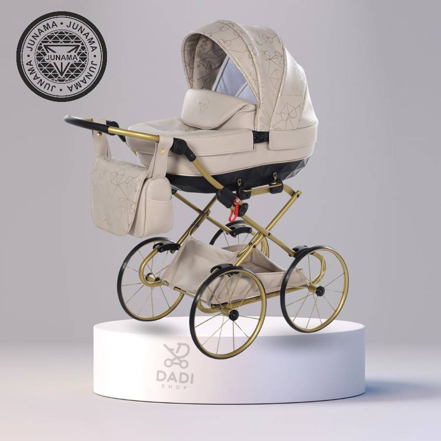 Junama Heart Mini wózek dla lalek – zabawka edukacyjna, idealna na prezent, styl retro, dostępny w Dadi-Shop