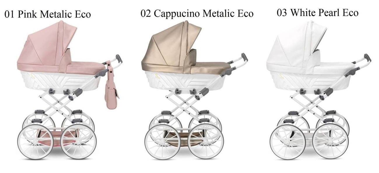 dostępne kolory wózka dla lalek Rossie od Kunert