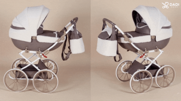 Junama Mocha Dream Mini – wózek dla lalek w ruchomej wizualizacji