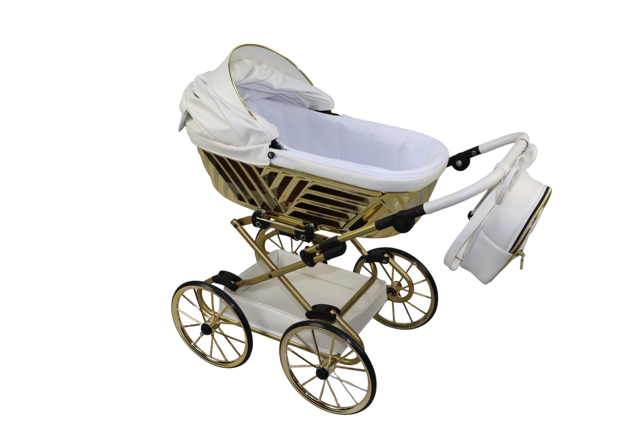 Sojan Royal – wózek dla lalek z głęboką gondolą, widok całego wózka, Dadi-Shop