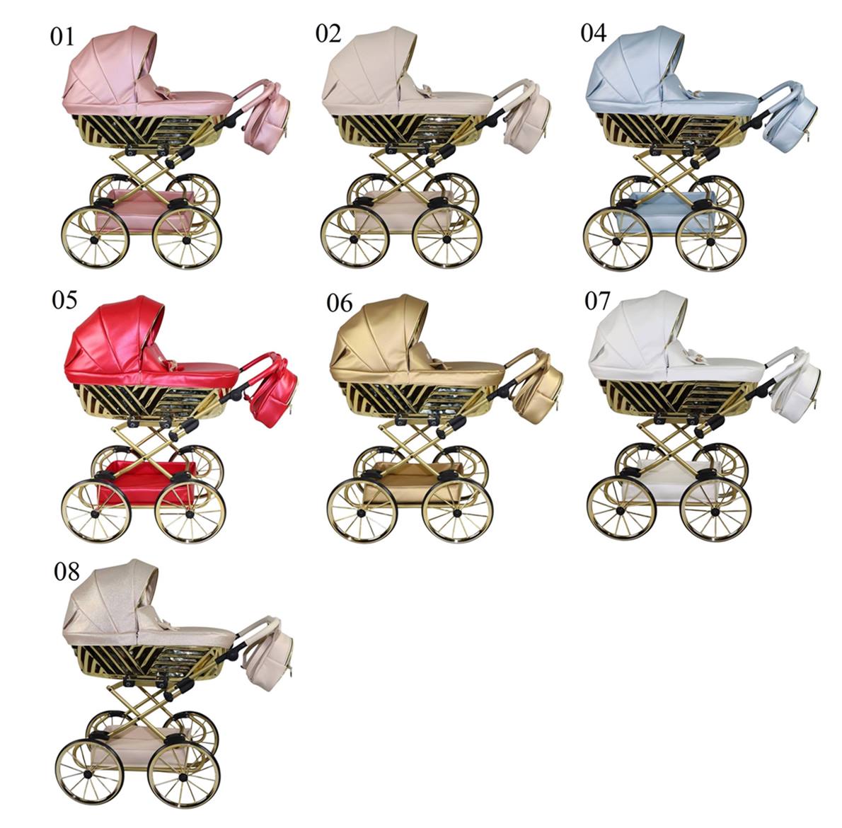 dostępne kolory wózka sojan royal w dadi-shop